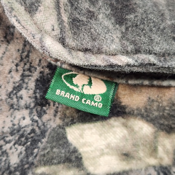 Vintage Mossy Oak Camo Jacket 2XL Breakup Full Zip Bomber Hunting Pockets USA - Picture 6 of 12